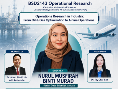 Industrial Talk BSD2143 Operational Research: Operations Research in Industry from Oil &amp; Gas Optimization to Airline Operations